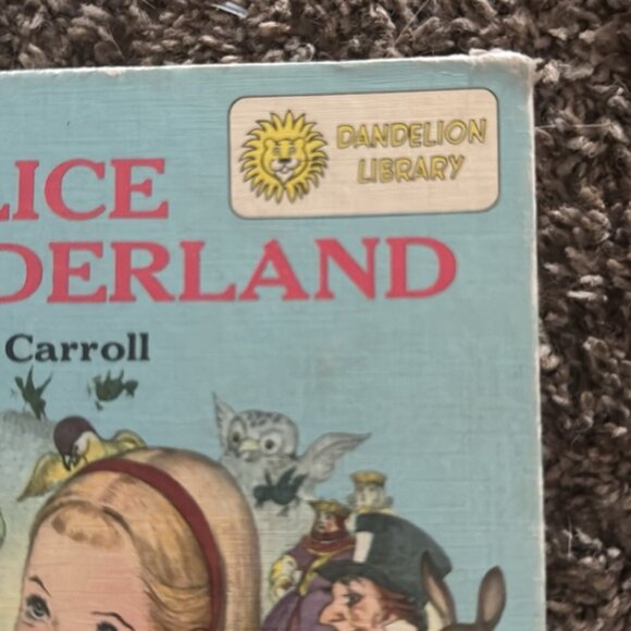 Vintage 1955 Alice in Wonderland / Peter Pan Book Lewis Carroll Dandelion - Picture 2 of 4